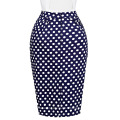 Grace Karin Occident Sexy Women Short Hips Wrapped Retro Cotton Polka Dots Jupe Vintage CL008928-2